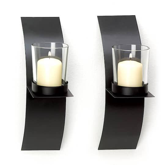 8" Mod-Art Candle Wall Sconce